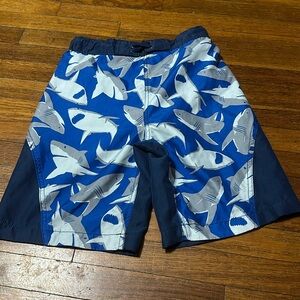 Place Sport Boys Swim Trunks, Sharks, Sz L (10/12)